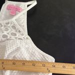 Lilly Pulitzer  Larina Halter Top Crochet Eyelet Size 0 White Preppy Coastal Photo 5
