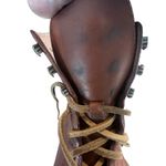 Madewell  The Kellie Lace-Up Boot Brown Size 8 Leather Low Heel Combat Casual Photo 8