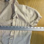 J.Crew Cashmere Blend Ruffle Trim Short Sleeve Cardigan Sweater Womens XS Cream Photo 6