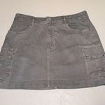 Women’s Brownie Cargo Denim Skirt, Gray, EU 40, US Small Gray Photo 0