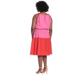 Maggy London NWT Maggi London Times Curve Laureen Midi Poplin Tired Midi Dress Photo 4