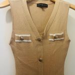 Women’s sleeveless midi dress size L beige/white Tan Size L Photo 3