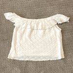 Kontrol  White Eyelet Off The Shoulder Ruffle Top Photo 0