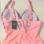 Amazon Womens One Piece Swimsuit Padded Bra Tie Back Adjustable Tropical Womens M NWT Photo 2