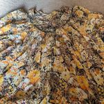 Free People We The Free Cool Meadow Midnight Combo Long Balloon Sleeves Boho Slouchy Top L Photo 13