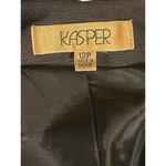 NWT Kasper Separates Jacket w/ Silver Embroidered Shapes Size 12P Black Photo 5