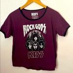KISS Rock Gods graphic band ringer tee XL Purple Photo 0