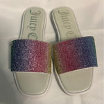 Juicy Couture  Yummy Rainbow Slides Bling Sandals Size 9 Bin2 Photo 0