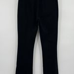 Maeve Anthropologie Slit Split Front Flared Leg Ponte Pants Black Women’s Size 4 Photo 5