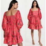 Cara Cara | Sip Sip Dress in Botanical Allover Coral | Sz XS Pink Photo 1