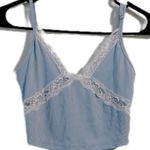 Blue Lace‎ Trim Striped Cami Top Photo 0