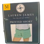Lauren James Shorts Print M NWT Elastic Drawstring Photo 4