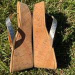 Coach Jorgina Tan and Silver Wedge Sandals Size 10 Photo 5