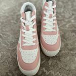 Women’s High Top Pink and White Sneakers Photo 2