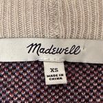 Madewell Cherry Jacquard Pullover Sweater Heather Cement Size Extra Small XS Photo 2