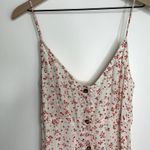 Ganni Printed Georgette Button-Front Slip Dress in Egret Womens Midi Size Small Photo 5