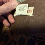 Vintage Tapestry Vest | Floral Geometric Button Front | Women’s Large Photo 2