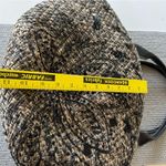 Vintage Indeed Black Beaded Straw Boho Oversized Basket Bag Made in Philippines Tan Photo 7