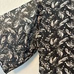 LuLaRoe ⭐️ Black feather print Monroe sheer kimono cardigan with fringe small Photo 10