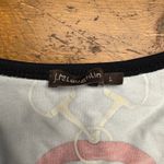 J McLaughlin Equestrian Print Long Sleeve Top Black Red Blue Yellow Size L Size L Photo 1