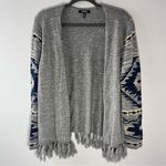 CHAPS  100% Cotton Western Aztec Open Front Cardigan Sweater Photo 0