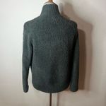 Barefoot Dreams CozyChic Funnel Neck Cardi Sweater - Spruce Green SMALL Photo 4