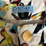 Cynthia Rowley White Jeans Pants Hummingbird Print Size 8 Photo 3