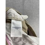 Lands' End  Women's Solid Tan Brown Pants Size 1 Straight Leg Cotton Blend Photo 2