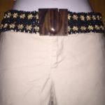 Blue & White Wooden Beaded Belt Size Small Photo 1
