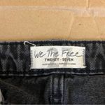 Free People Denim A-Line Skirt in Black Photo 7