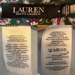 Ralph Lauren Midi Dress Black Label Green Floral size Medium Photo 4