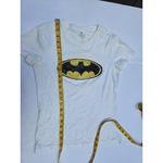 LOGO By Lori Goldstein Batman Logo T-Shirt Women's Small White Graphic Tee Short Sleeve Classic DC... Photo 3