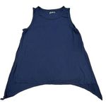Zyia  Active Women’s Medium Navy Blue Shark Bite Split Hem Exercise Tank Top Photo 0