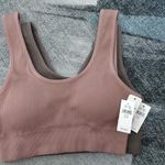 Aerie Ribbed Mauve Bralette Removable Padding Photo 1