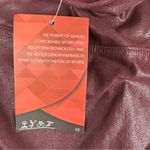 NWT Satiny Burgundy Shimmer Wet Look Tights Leggings Yoga Pants Women’s Size XS Purple Size M Photo 6