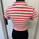 Urban Outfitters Out From Under Striped Red White Button-Up Terry Cloth Top NWOT Photo 4