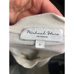 Michael Stars Michael Stars White Plain Lightweight Crop Long Sleeve Crew Neck Shirt Small Photo 2