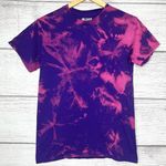 Gildan Hand Dyed Purple & Pink Tie Dye T-Shirt Size Small Photo 0