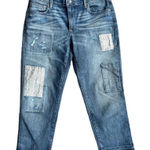 Lou & grey Womens  Slouchy Straight Crop Distressed Patchwork Jeans - Sz 29 Photo 0
