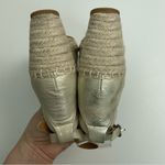 Gentle Souls Kenneth Cole Sandals Charli Wedge X-Band Espadrille Metallic Gold Photo 8