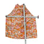Rachel Roy Women's Multicolor Orange Floral Print Pleated Collar Tank Top Size M Photo 4