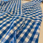 J.Crew Gingham Cotton V-Neck Ruffle Wrap Blue Maxi Dress Size 6 Photo 7