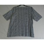 Chico's  4 US Size XXL White Blue‎ Dots Ultimate Knit Tee Top Coastal Beach NEW Photo 1