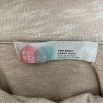 Free People Beach Top Tunic Two Body Corps Deux Cowl Relaxed Fit Lounge Oatmeal Photo 13