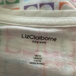 Liz Claiborne  Multicolor Shirt Sleeved Patterned Top.  P2P 24-27” SIZE 1X Photo 3