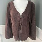 Faded Glory  Brown Leather Jacket Photo 0