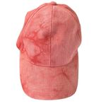 Anthropologie  Pink & White 100% Polyester Tie Dye Baseball Style Hat One Size. Photo 2