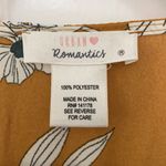 Urban Romantics  Mustard Floral Tie-Front Top Photo 2