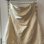 We Wore What  Ivory silk Dress Photo 0