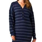 prAna Milano Henley Dress NWT with Nautical Stripe in Size Medium Photo 0